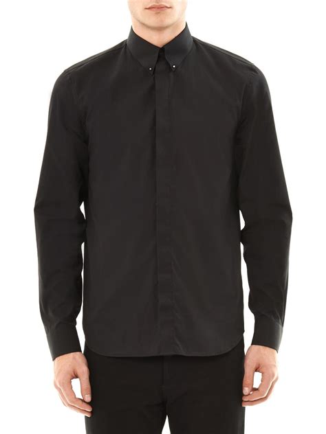 givenchy black button down|Givenchy Men's Casual Button.